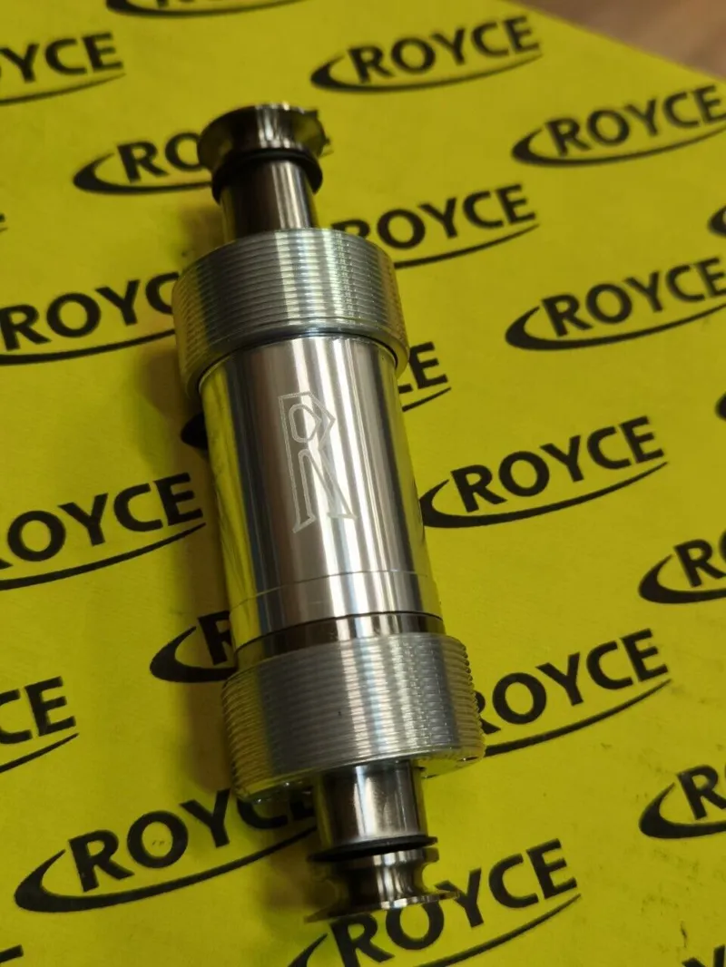 Royce Chainset and BB in Black 49t with Ti End Bolts Trilobe-5